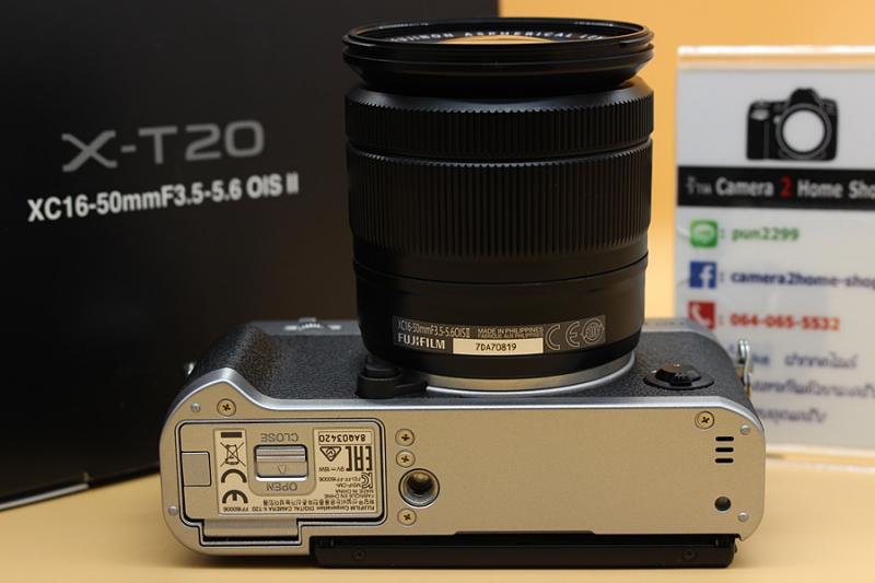 ขาย Fuji X-T20 + lens XC 16-50mm(สีเงิน) สภาพสวย อดีตประกันศูนย์ ใช้งานน้อย เมนูไทย มีWiFiในตัว จอติดฟิล์มแล้ว อุปกรณ์ครบกล่อง   อุปกรณ์และรายละเอียดของสิน